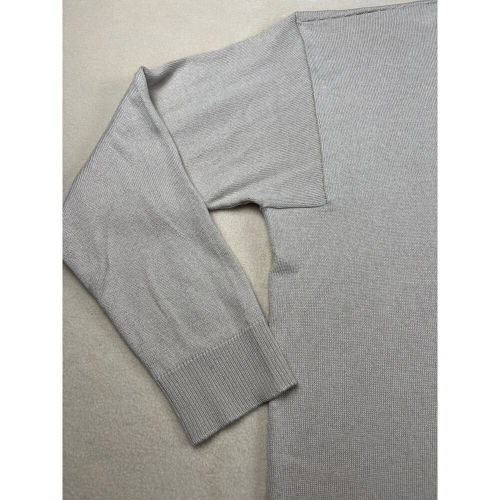 Eileen Fisher Women's Beige Peruvian Organic Cotton blend V Neck Petite Small - Picture 5 of 8
